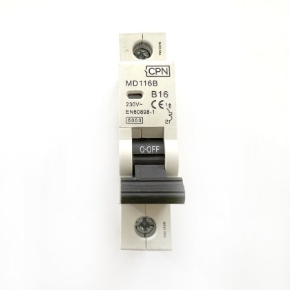 CPN Cudis MD116B New Style B16 16A 16 Amp MCB Circuit Breaker Type B